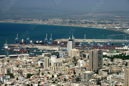 harbor city shore overview industry haifa