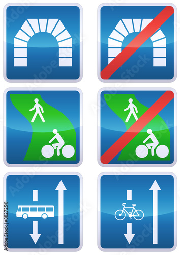 Panneaux de signalisation des indications (détouré)