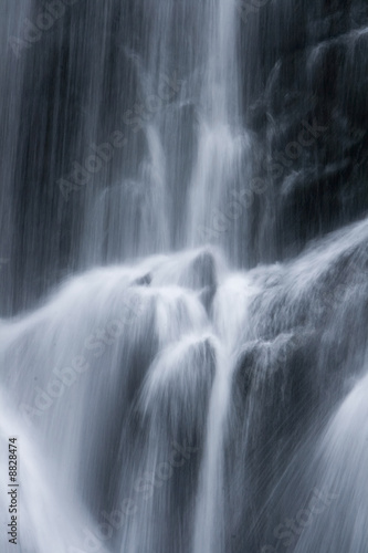 An impressive waterfall in the alps