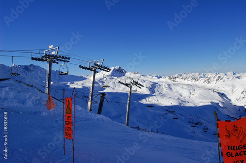 piste de ski non balisée