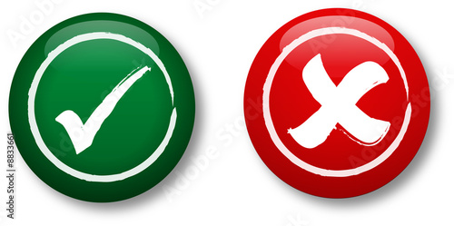 Yes and No Stamp icons