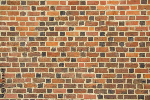 Colored stone brick pattern wall background