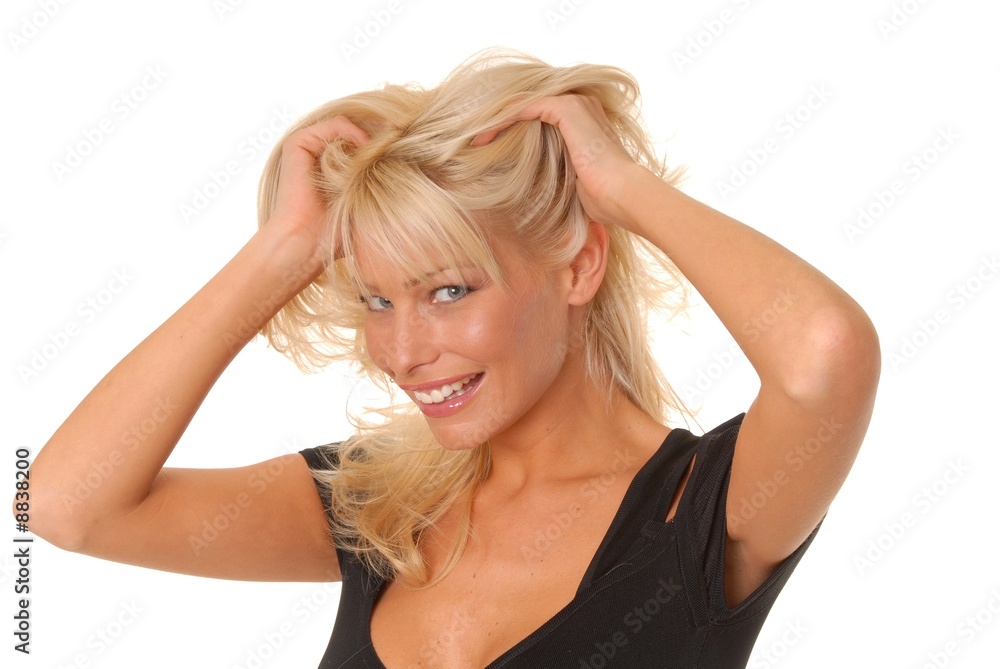 Isolated lovely and sexy young blond girl Isolated lovely and sexy young blond girl