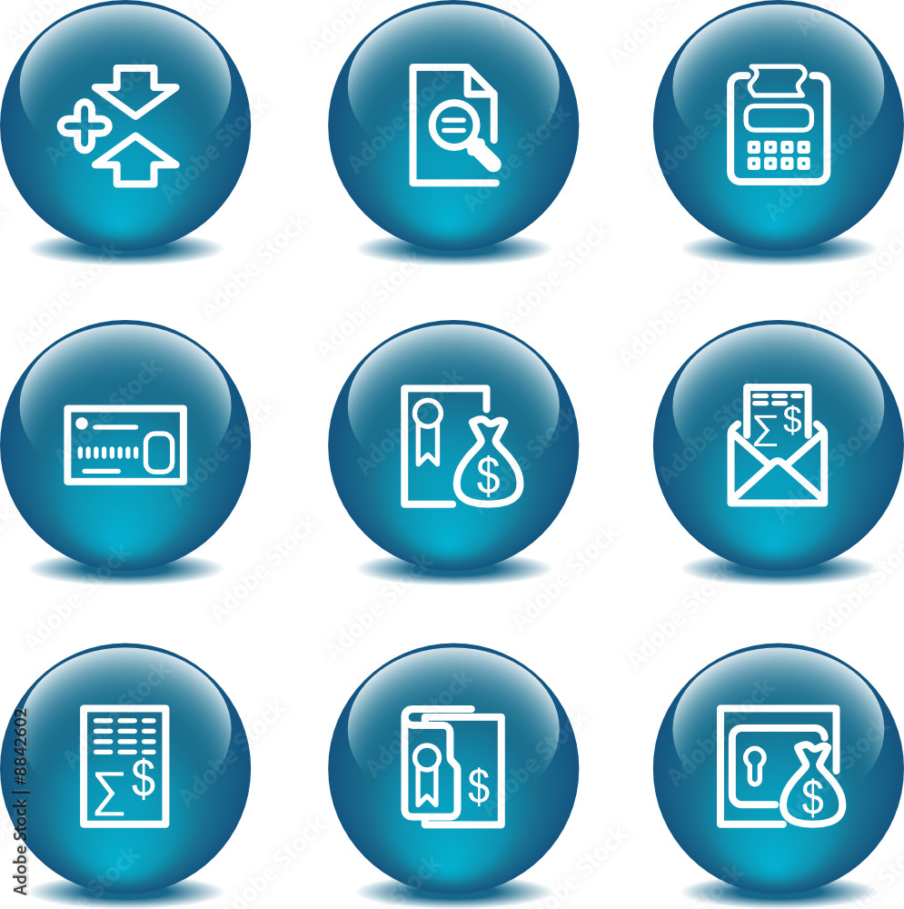 Glass ball web icons, set 14 Glass ball web icons, set 14
