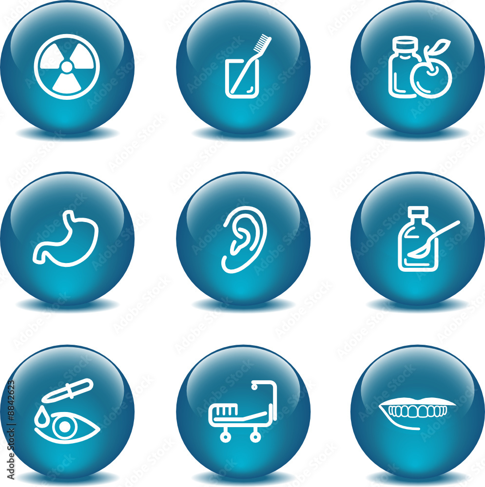 Glass ball web icons, set 15 Glass ball web icons, set 15