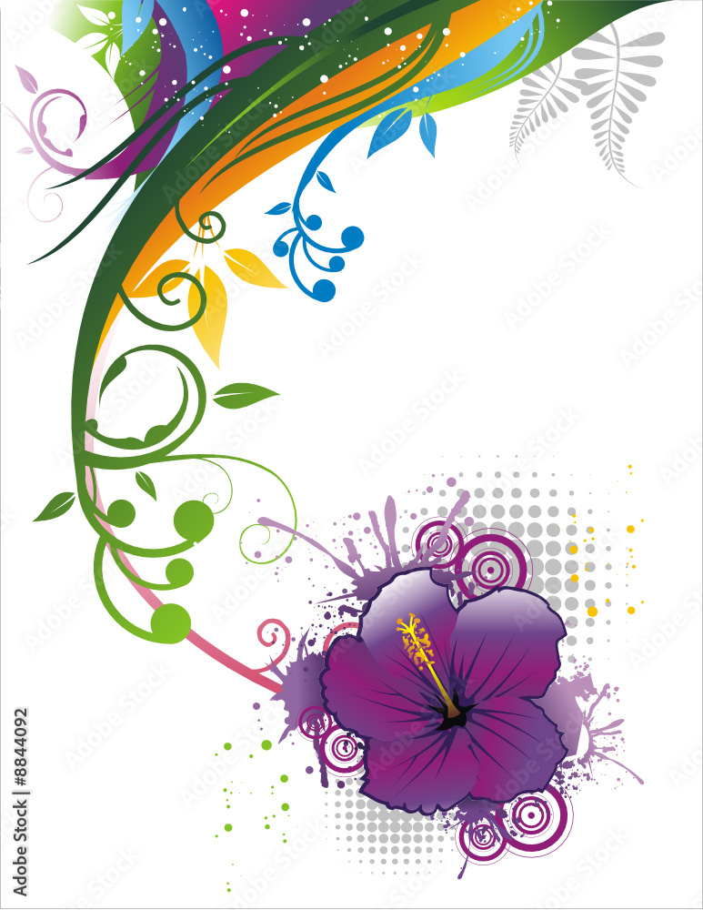 Flower Vector Composition Flower Vector Composition