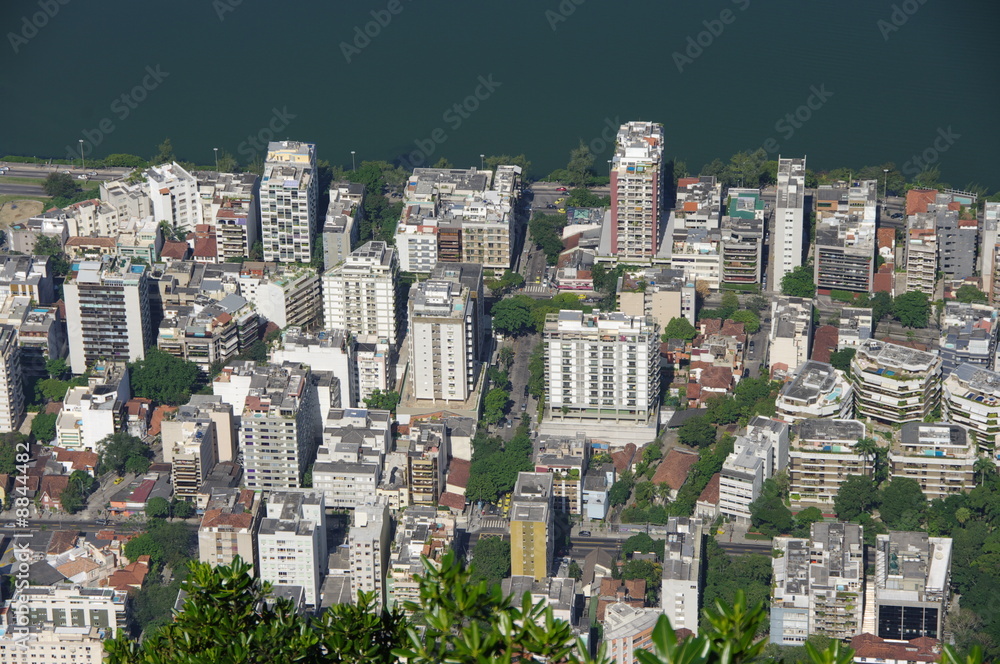 Naklejka premium Immeubles de Rio vus du ciel. Brésil.