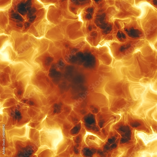 Rendererd illustration of fiery explosion and flames texture