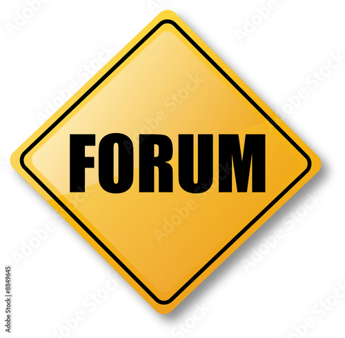 Forum Road Sign