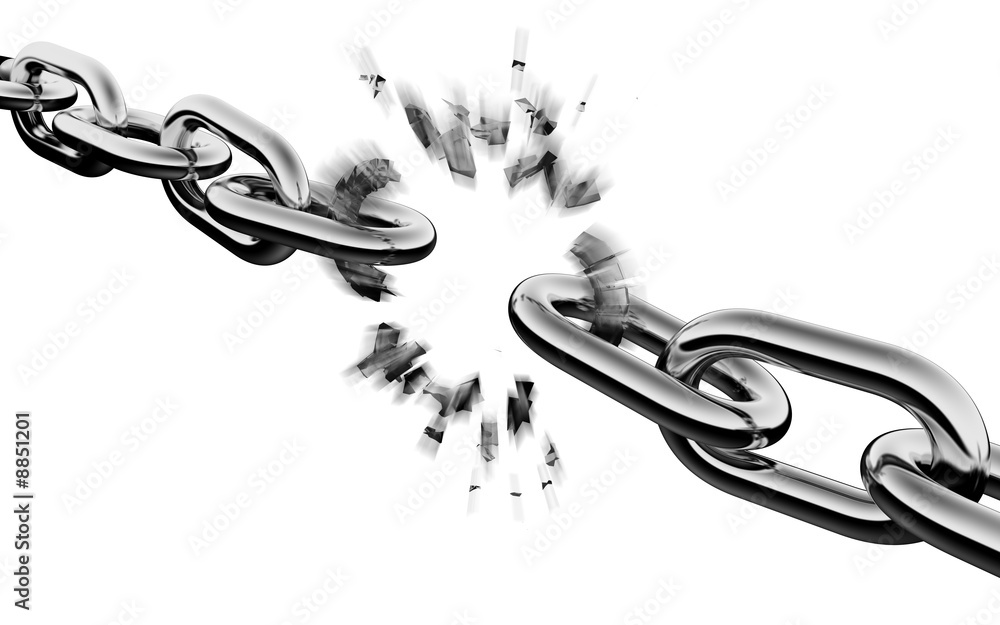 Chain breaking Stock Illustration Adobe Stock