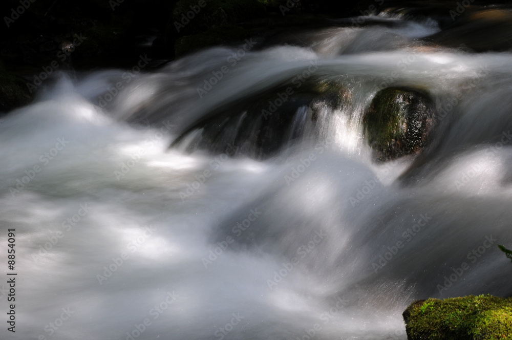 Fototapeta premium Wasserschaum in Wildbach