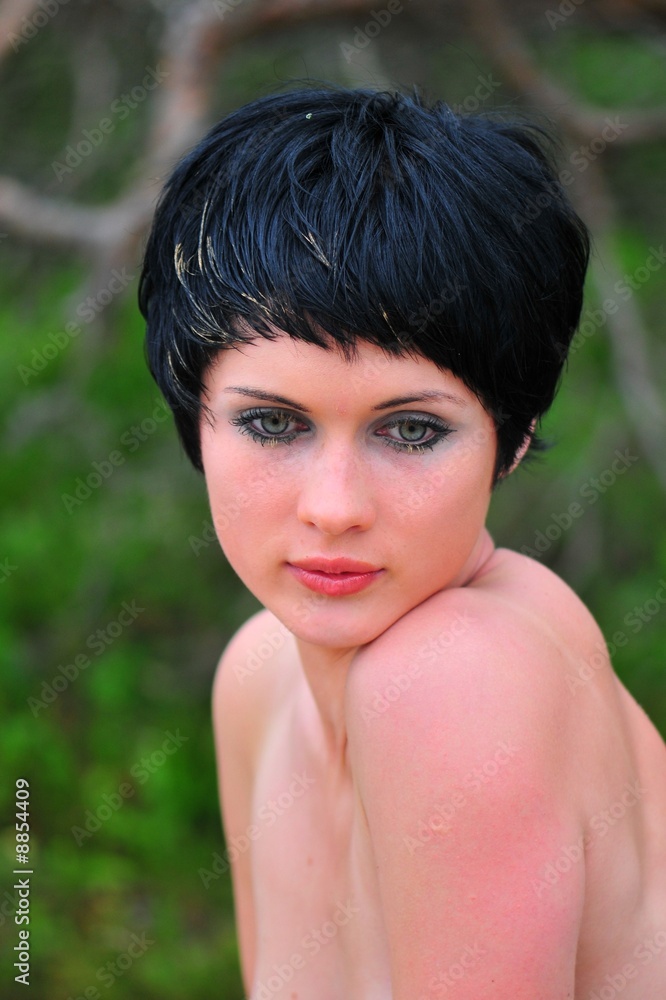 Portrait young beautiful woman