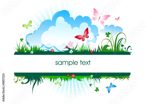 summer meadow banner