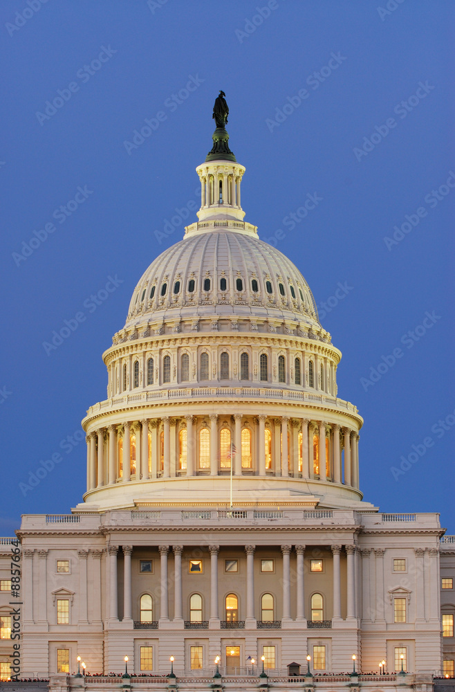 Dome of United States Capitol in Washington, DC