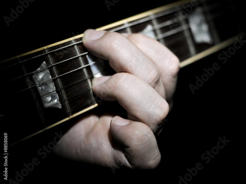 Guitar Player Playing Chords