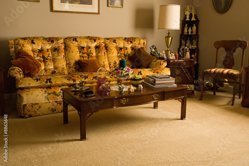 View of traditional living room.