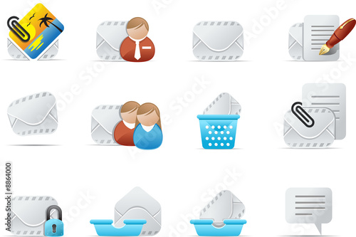 Professional email icons.   Emailo Icon - set 2