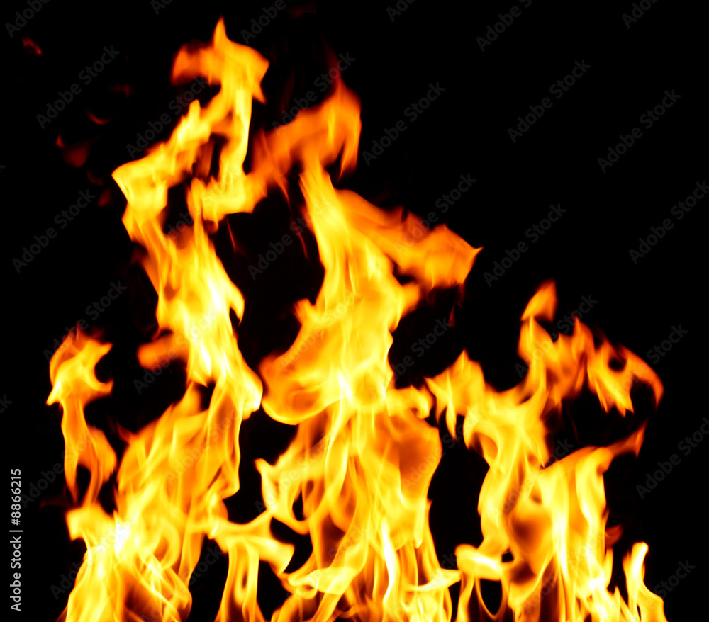 inferno flame fire on black background close up inferno flame fire on black background close up