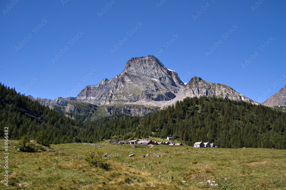 Alpe Veglia italian natural park and Monte Leone