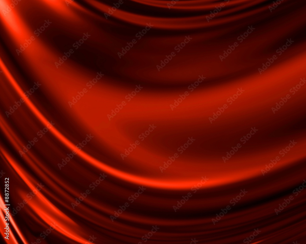 Red drapery with some smooth folds in it Red drapery with some smooth folds in it