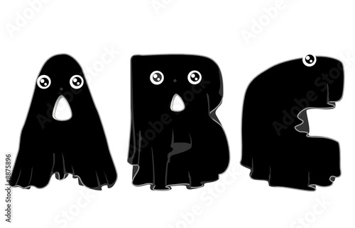 Black Ghost Alphabet