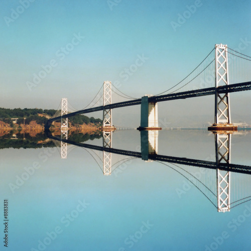 Oakland Bay Bridge reflected, San Francisco photo