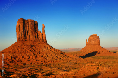 Buttes at Sunset in Monument Valley, Utah, USA