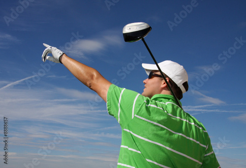 Golfspieler - erfolgreich zum Ziel