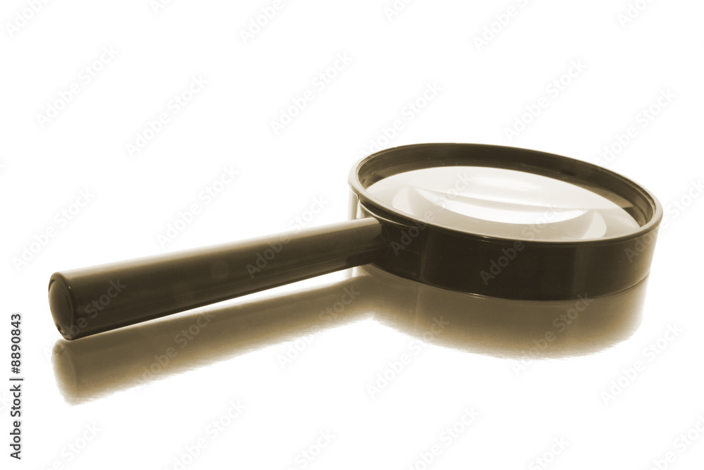 Magnifying Glass on Isolated white Background Magnifying Glass on Isolated white Background