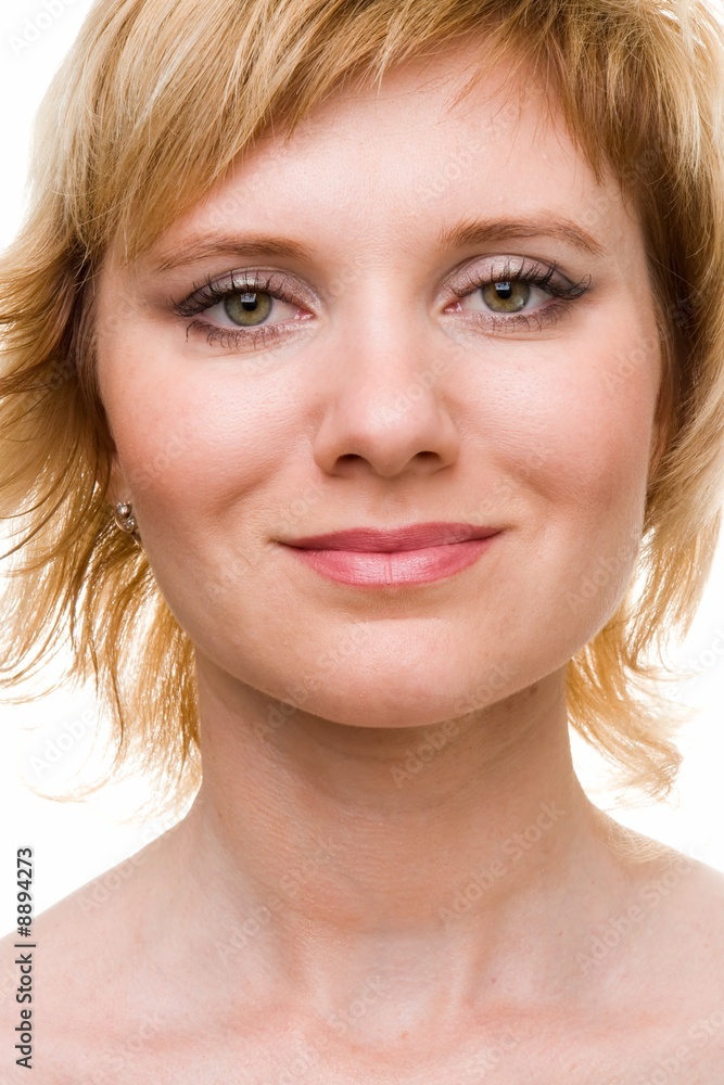 Female portrait. The beautiful face close up. Female portrait. The beautiful face close up.