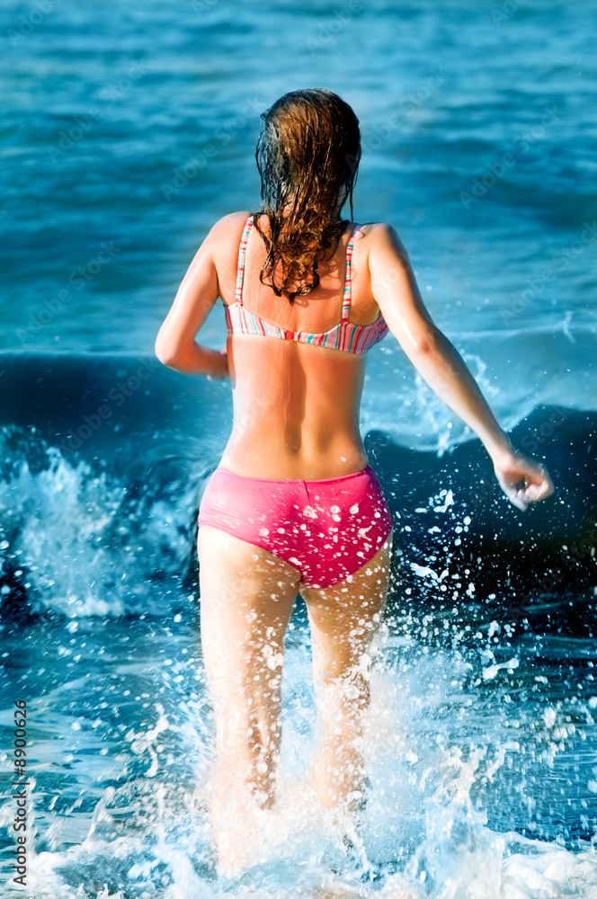 beautiful woman on the beach