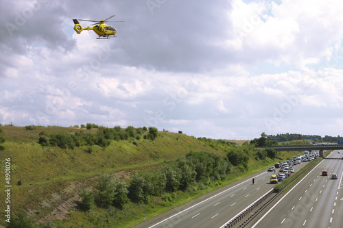 Luftrettung - Hubschrauber im Anflug