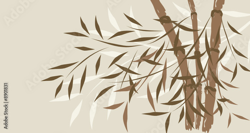 Bamboo background, vector illustration