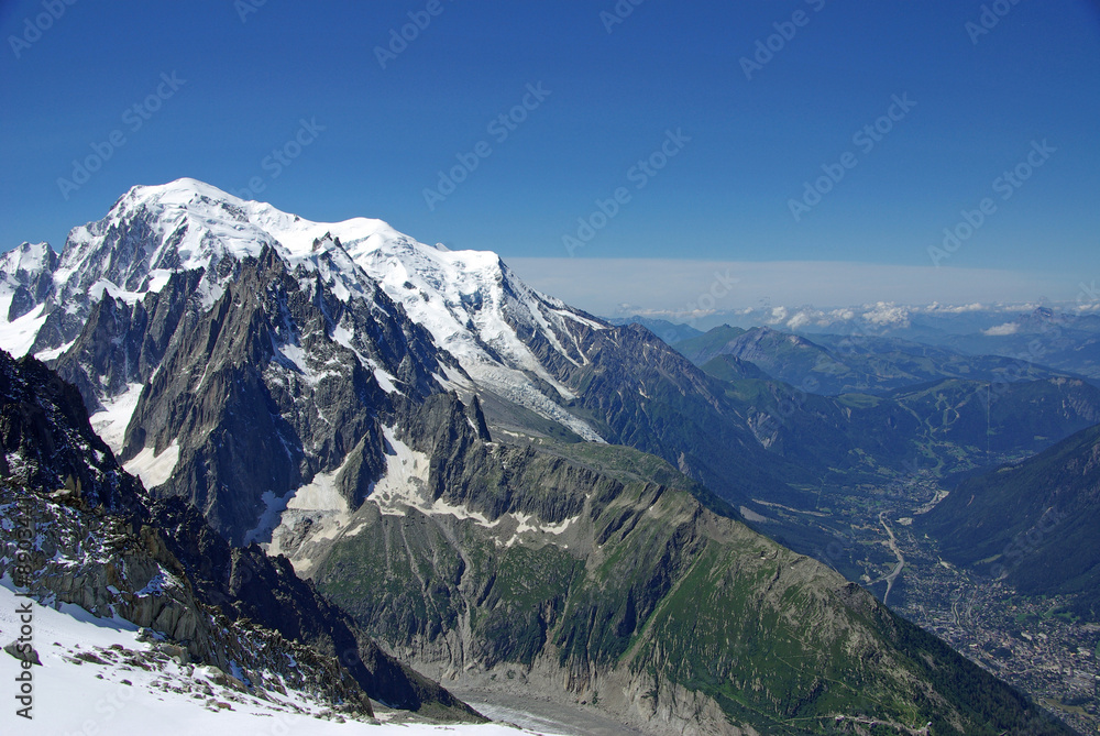 Chamonix und Mont Blanc-zwischen Himmel und Erde