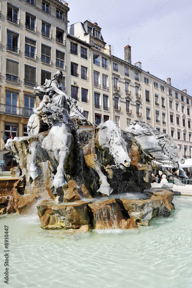 Fontaine de Bartholdi, place des Terreaux, Lyon