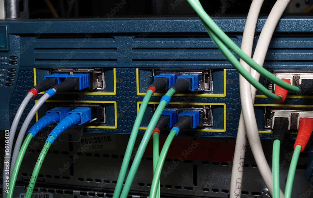network cables connected to switch network cables connected to switch