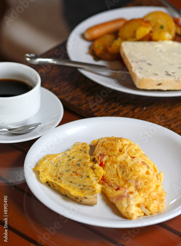Breakfast set with omelet
