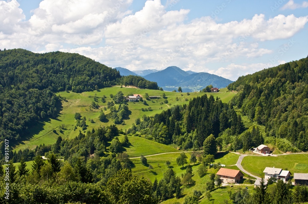 Slovenian nature panorama