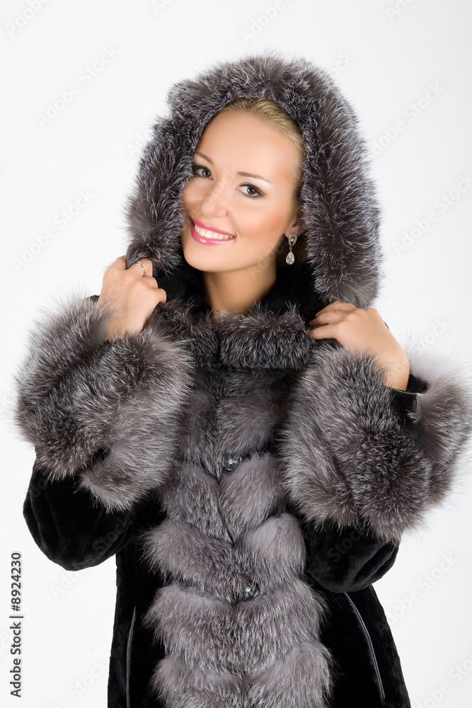 Young attractive woman in furcoat Young attractive woman in furcoat