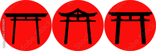 Asia arch silhouette