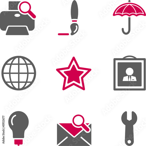 Color web icons, set 9
