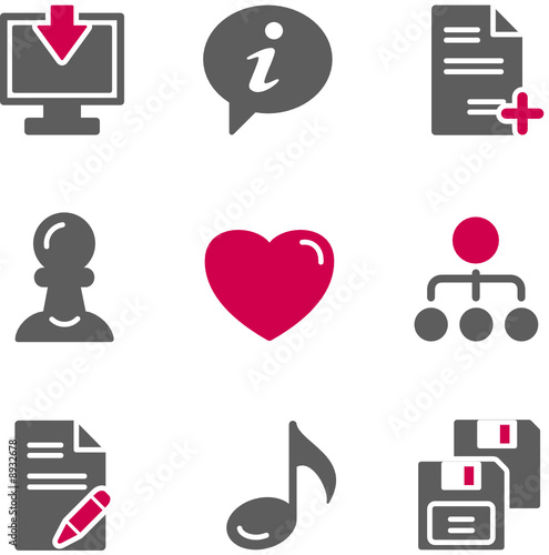 Color web icons, set 10