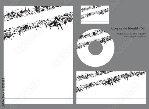 Funky corporate identity template - Set 2