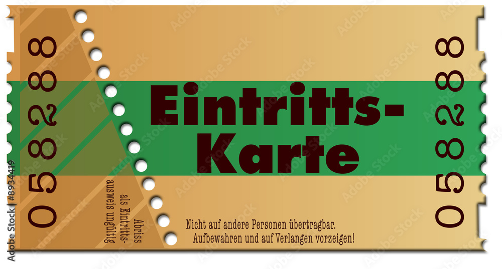 TicketEintrittskarte StockIllustration Adobe Stock