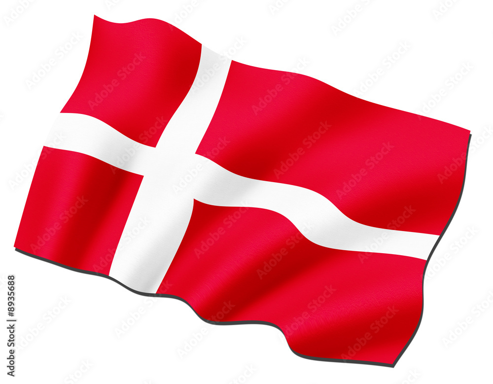 Fototapeta premium Flagge Dänemark