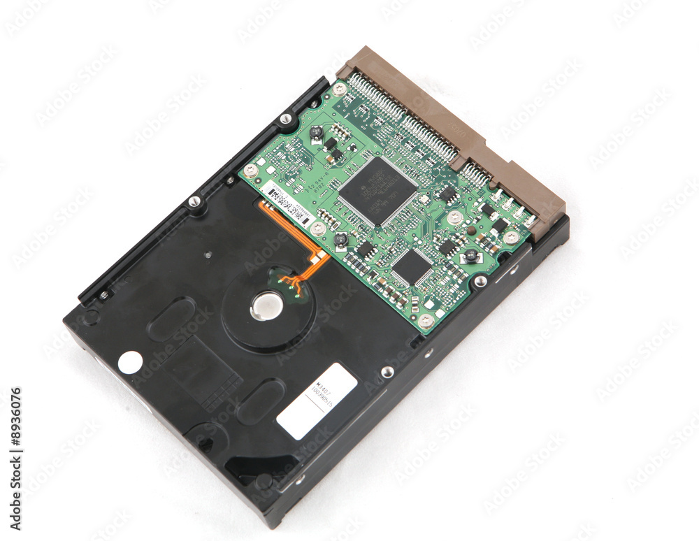 Isolated hard-disk with headphone shot over white background. Isolated hard-disk with headphone shot over white background.