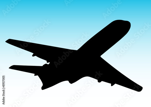 illustration of an airplane flying