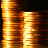 gold coins shiny finance background