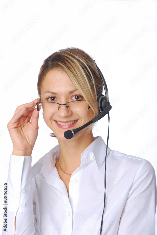beauty blonde girl with headphone beauty blonde girl with headphone