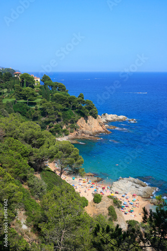 Cala Boadella beach at Lloret de Mar (Costa Brava, Spain)